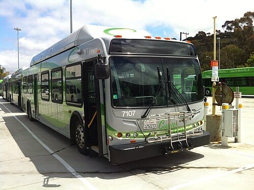Culver CityBus bus #1707 out of service, photographed in 2012