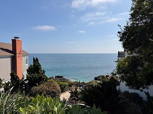 Overlooking steps to Woods Cove, Laguna Beach