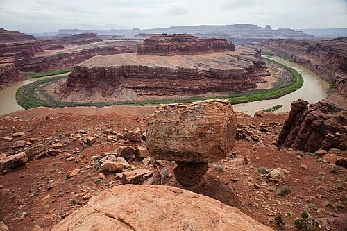 View from Gooseneck Overlook on the White Rim Road - Day 1, Moab, Utah
