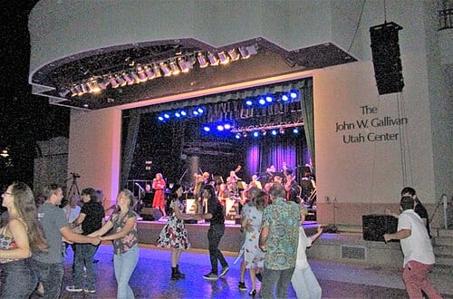 A dance at the John W. Gallivan Utah Center.