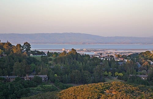 w:San Francisco Bay from w:Pulgas Ridge Open Space Preserve . Part of the Midpeninsula Regional Open Space District system.
