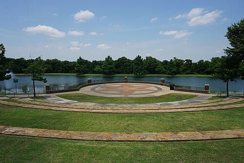 The amphitheater at Frisco Commons in Frisco , Texas ( United States ).