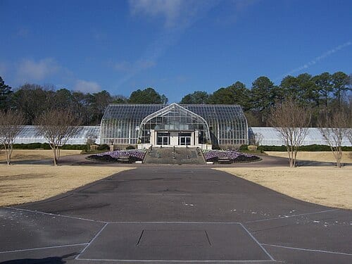 The Conservatory at the Birmingham Botanical Gardens in Birmingham, Alabama USA.
