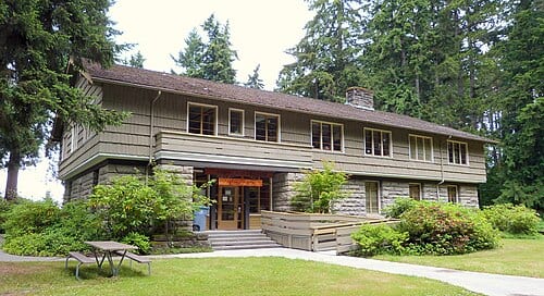 The historic headquarters building at Olympic National Park (built 1940) located at 600 East Park Avenue in Port Angeles , Washington , United States , is listed as a contributing resource in the Olympic National Park Headquarters Historic District . The historic district is listed on the US…