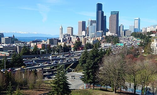 Seattle seen from Rizal Park area