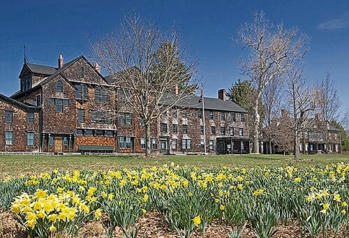 The sportsmens lodge, east view, Southside Sportmens Club District (Part of Connetquot River State Park, Preserve, Great River, NY)