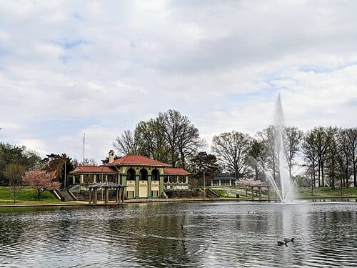 Boathouse at Carondelet Park in St. Louis, Missouri.