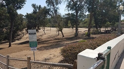 Dog park west of California State Route 163 in Balboa Park