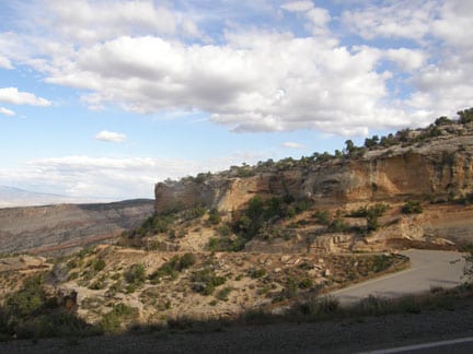Serpent's Trail and Rim Rock Drive in Colorado National Monument, Colorado, USA