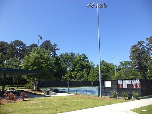 McKey Park, Tennis Courts and picnic area, Valdosta, Lowndes County, Georgia
