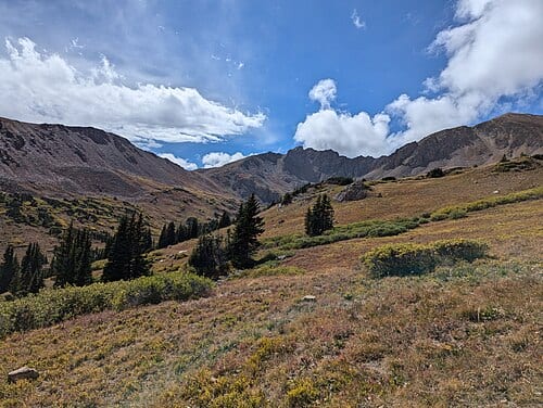View from the Herman Gulch Trail in the Front Range of Colorado