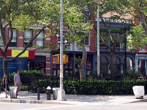 Duane Park in TriBeCa.