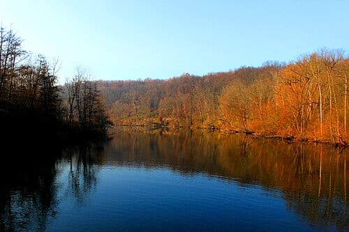 Huron River Viewed from Barton Nature Area, Ann Arbor, Michigan