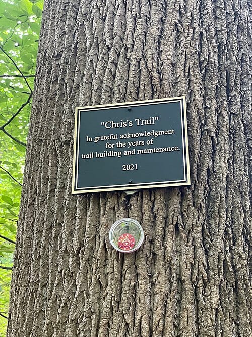 Chris's trail is a new-for-2021 recreational trail at Loch Raven Cooperative Watershed Management Area