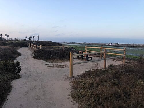Overlook On Mesa Trail at Bolsa Chica Ecological Reserve