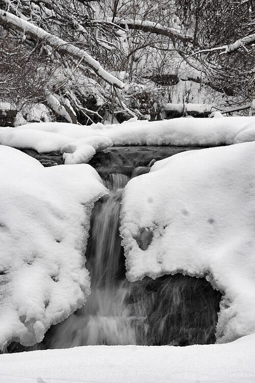 Sawmill Creek Waterfall, Waterfall Glen Forest Preserve, Darien, Illinois