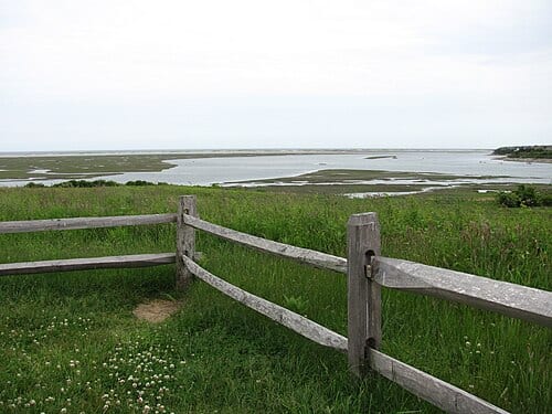 View from Fort Hill, Eastham Massachusetts This is an image of a place or building that is listed on the National Register of Historic Places in the United States of America . Its reference number is 00001656 ( Wikidata ).