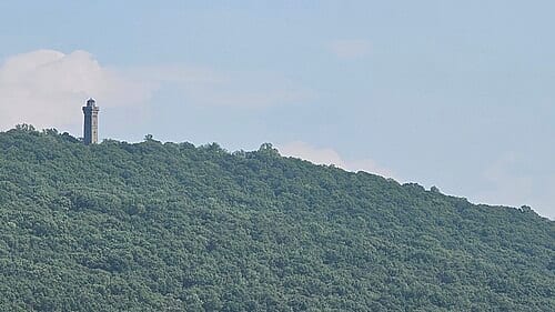The William Penn Memorial Fire Tower in Reading, Pennsylvania